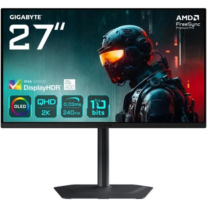 Gigabyte MO27Q2 27-Inch QD-OLED QHD Monitor