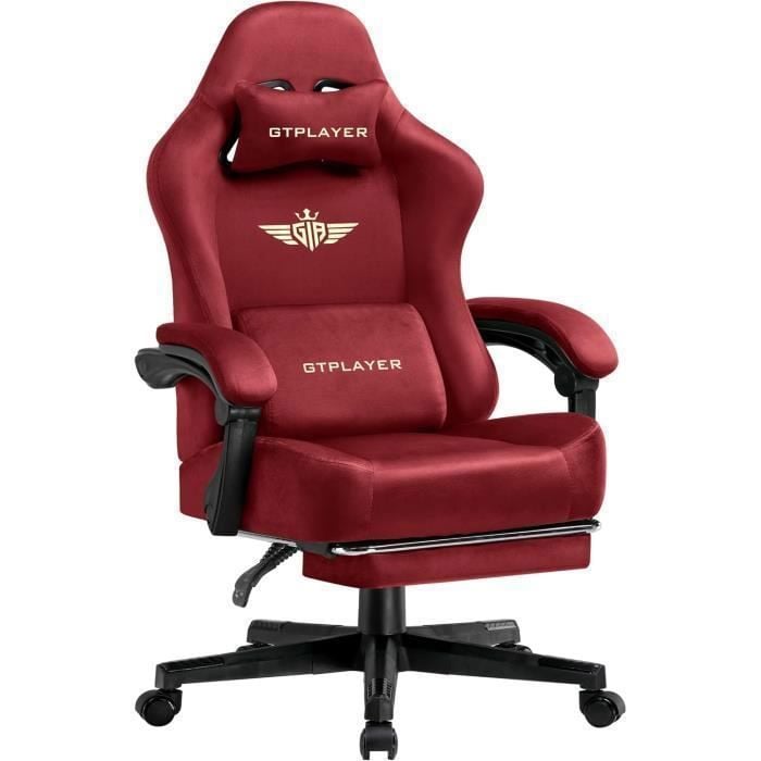 GTPLAYER Gaming Chair - Red - 45 x 66 x 131 cm