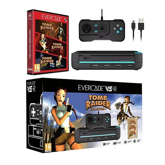Evercade VS-R Tomb Raider Collection (Size: 128GB, Color: Black)