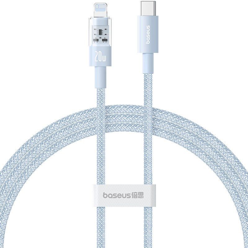 Baseus Gem USB-C to Lightning Fast Charging Cable, 20W, 1m - Galaxy Blue (P10373001311-00)