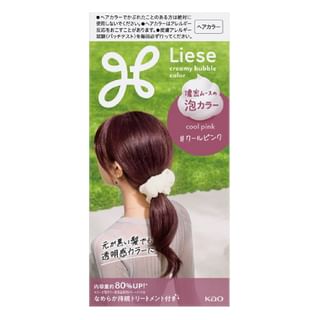 Kao Liese Creamy Bubble Hair Color, Cool Pink, 115ml