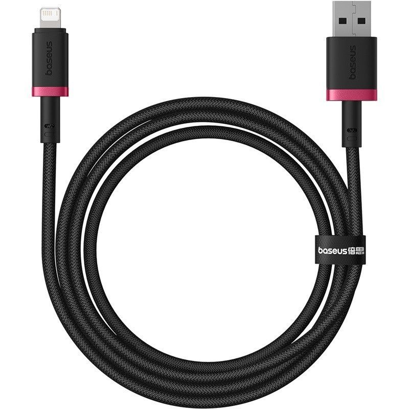 Baseus Dura USB Data Cable to Lightning, 2.4A, 1m - Red/Black