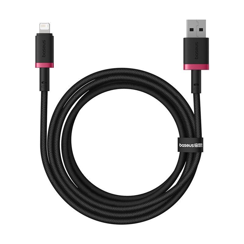 Baseus Dura USB to Lightning Data Cable, 2.4A, 2m - Black