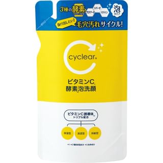 Limpieza facial en espuma enzimática KUMANO COSME Cyclear, recarga de 250 ml