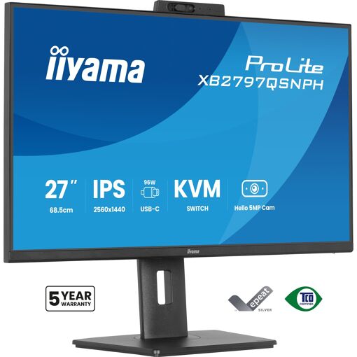iiyama ProLite XB2797QSNPH-B1 - 27" QHD IPS LED Monitor with Speakers - Black
