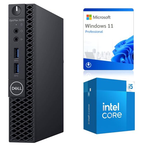 Computadora Dell OptiPlex 3070 Micro i5-9500T 16GB 1TB SSD con Windows 11 Pro