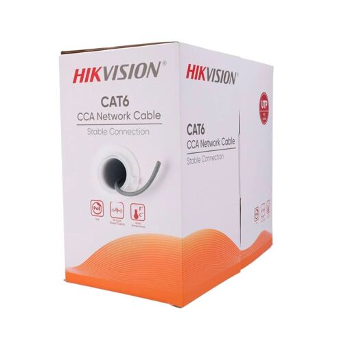 Cable de red Hikvision Cat6 UTP Gris - DS-1LN6UU/CCA