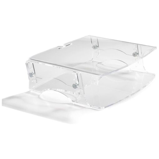 BakkerElkhuizen Q-Riser 140 Stand, 30" Monitor Size, Transparent