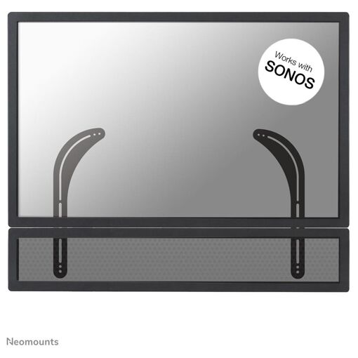 Neomounts NM-USP100 Black Sonos Soundbar Mount - Max 15kg - TV Wall/Ceiling Bracket Compatible