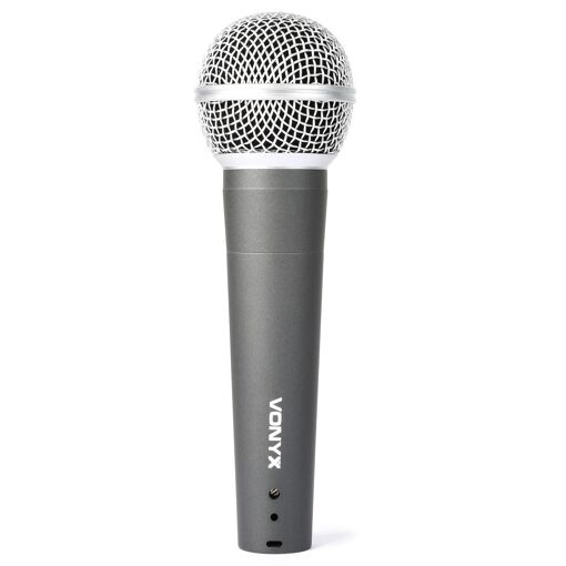 Microphone dynamique Skytec pour chant et scène - Câble XLR de 5 mètres inclus