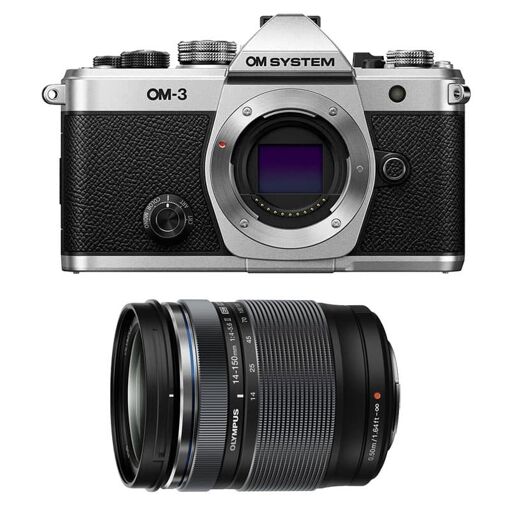 OM System OM-3 + Objetivo M.ZUIKO ED 14-150mm f/4-5.6 II, Garantía de 3 años