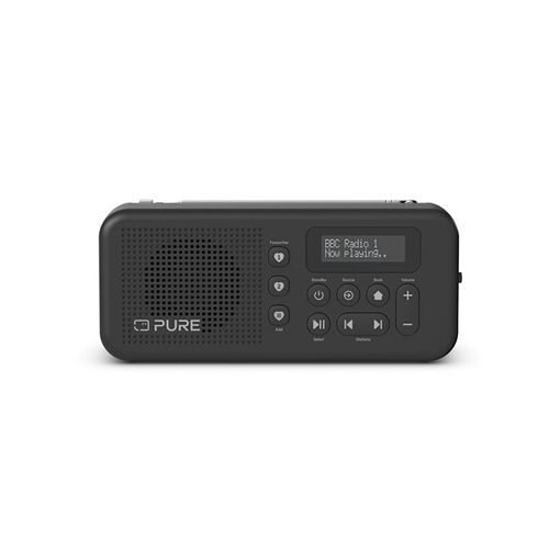 Radio Pure Elan Move - Radio portátil DAB+ y FM con Bluetooth, Negro
