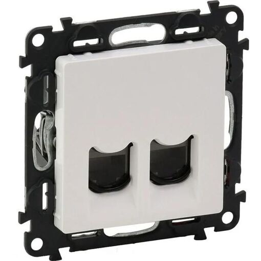 LEGRAND Ethernet Hub - Double RJ45 Cat.6 UTP White