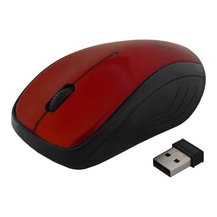 ART Optical Mouse AM-92E - Wireless 2.4GHz - 3 Buttons - Red