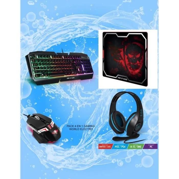 Spirit Of Gamer PRO-MK5 4-in-1 Gaming Pack