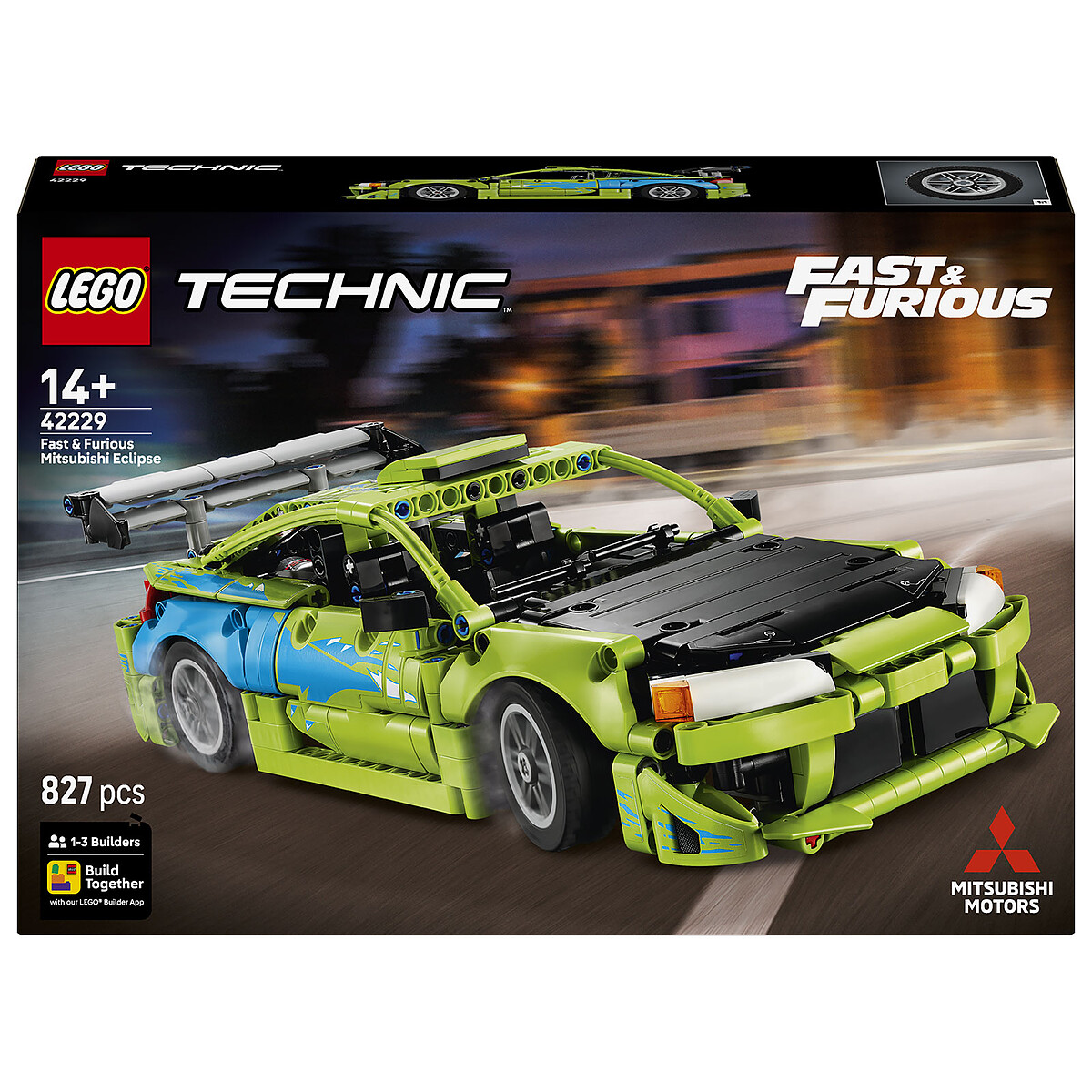 Coche LEGO Technic Mitsubishi Eclipse de Fast and Furious