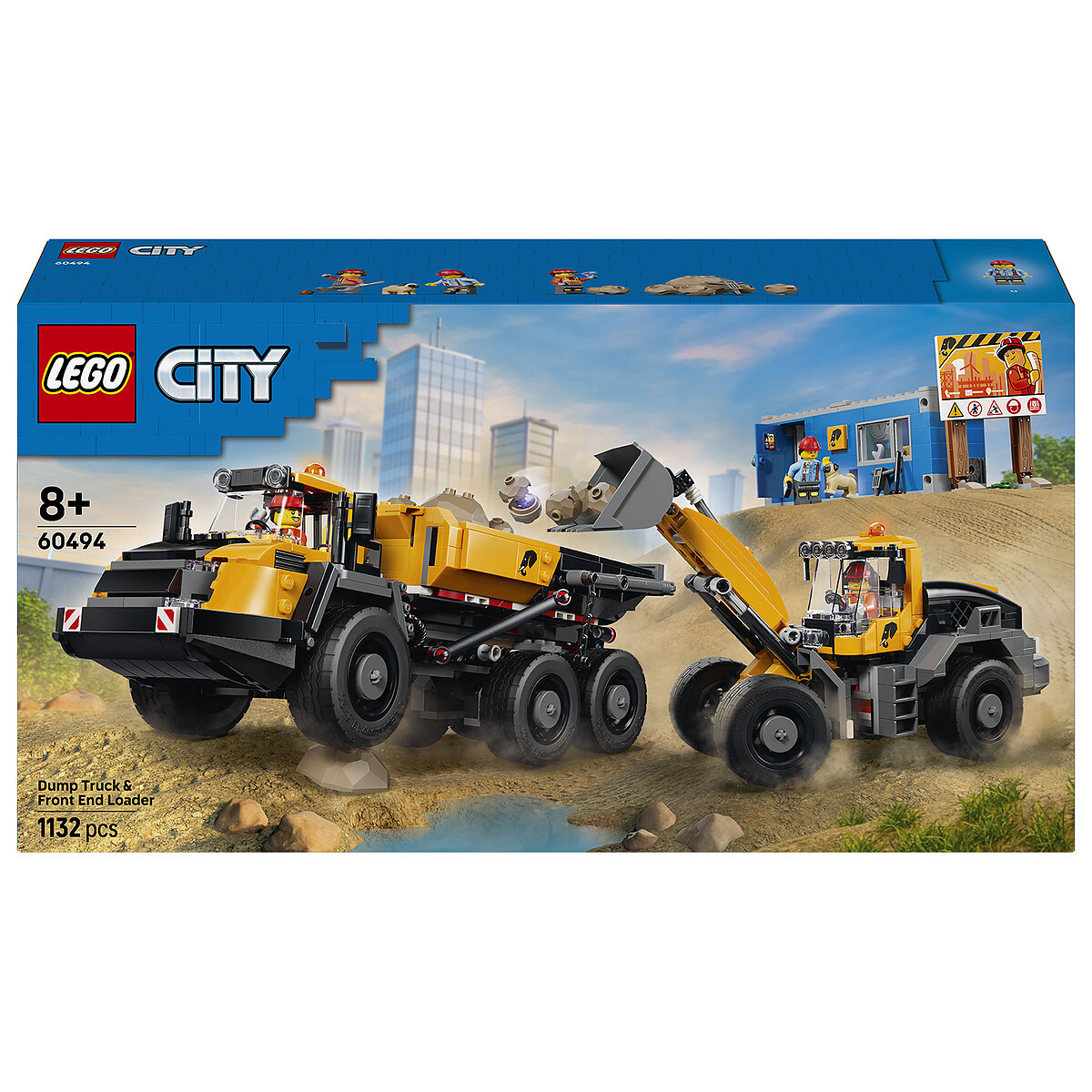 Camión volquete y cargador frontal Lego City