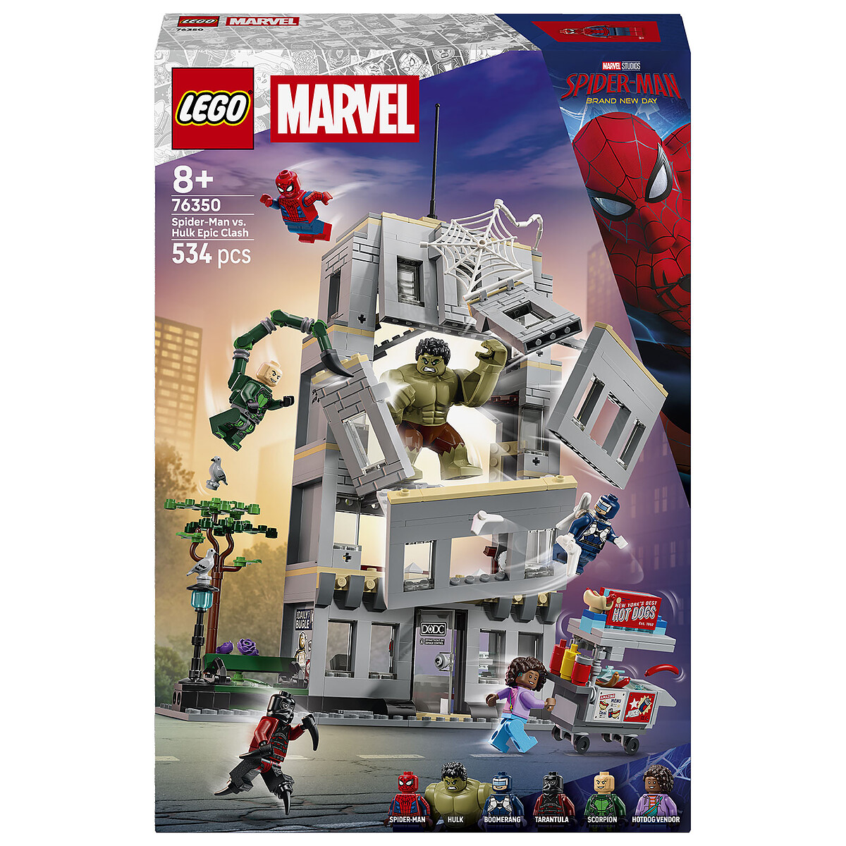 LEGO Marvel Duelo Legendario Spider-Man contra Hulk 76350
