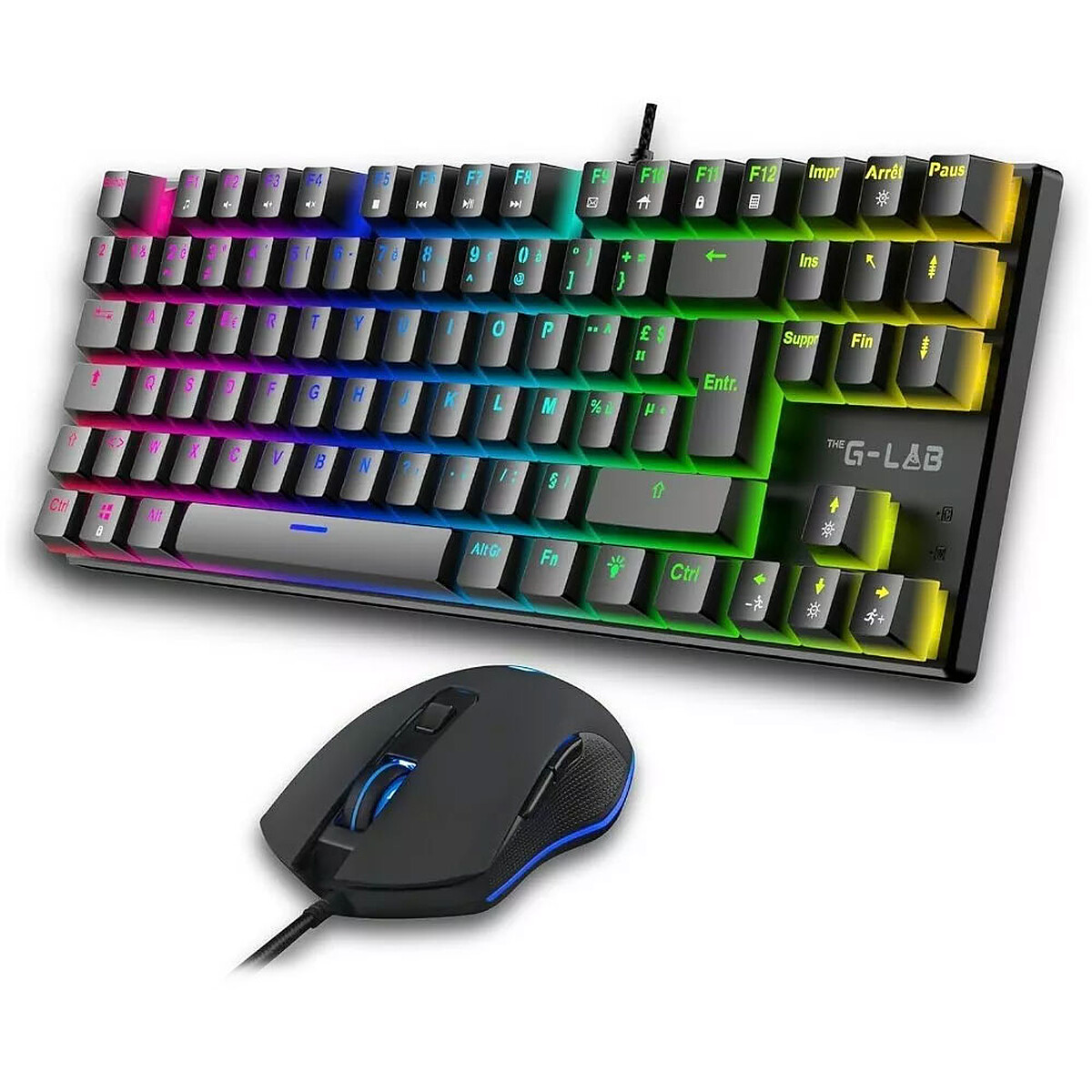 Ensemble clavier et souris G-Lab Combo Mercury EX (Noir)