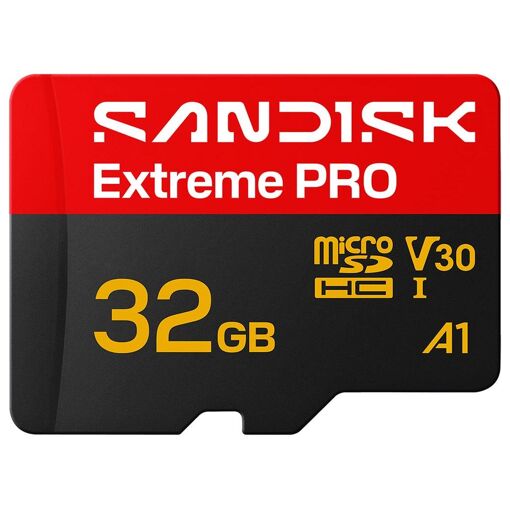Carte mémoire flash SanDisk Extreme PRO - 32 Go - Classe A1 / Classe vidéo V30 / UHS-I U1 - MicroSDHC UHS-I