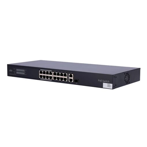 Uniview Cloud Managed L2 Switch - 16-Port PoE, 1 Uplink, 1 SFP
