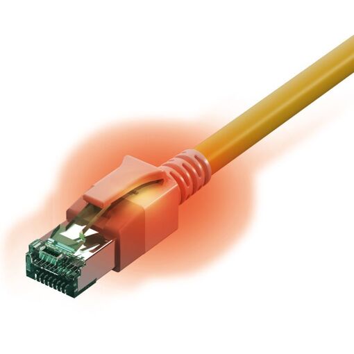 Cable de red Sacon Cat6a, 3 m Amarillo S/FTP (S-STP)
