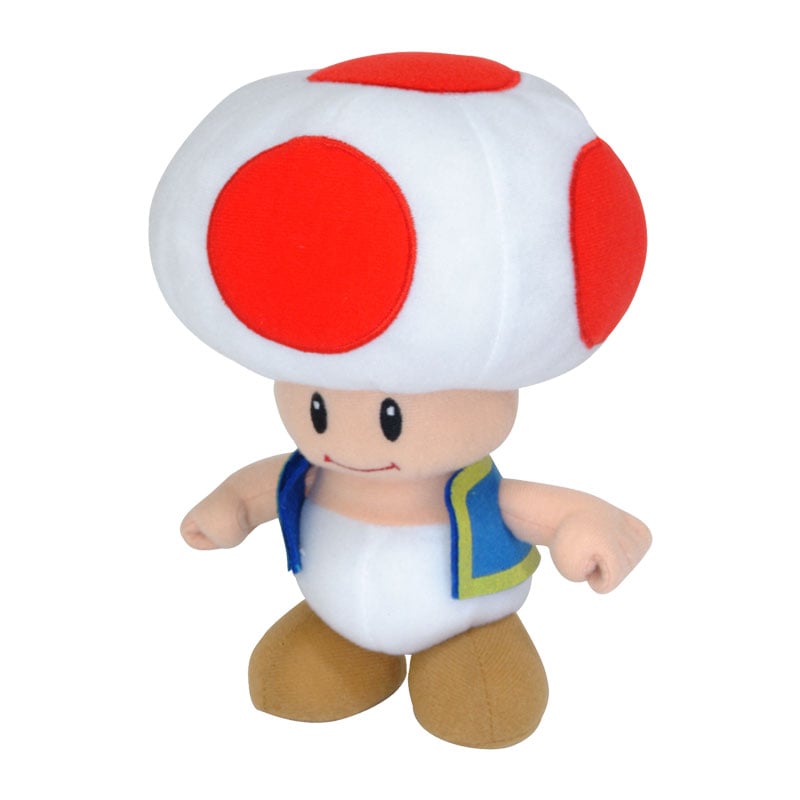 Nintendo Super Mario Toad Plush - 8 inches