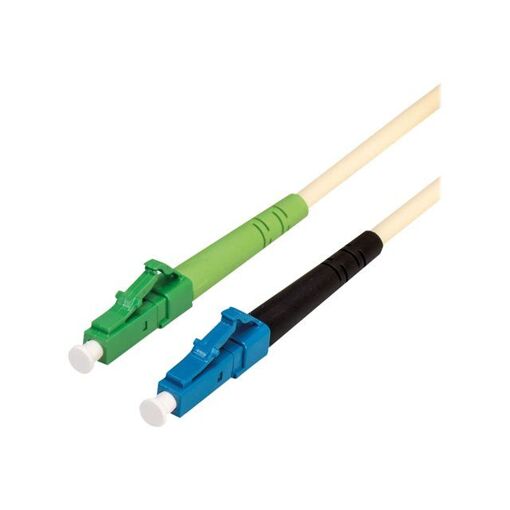 Cordon de conexión Secomp VALUE LC/UPC para LC/APC simple modo fibra óptica, 15 m, 9/125 micrómetros OS2 marfil