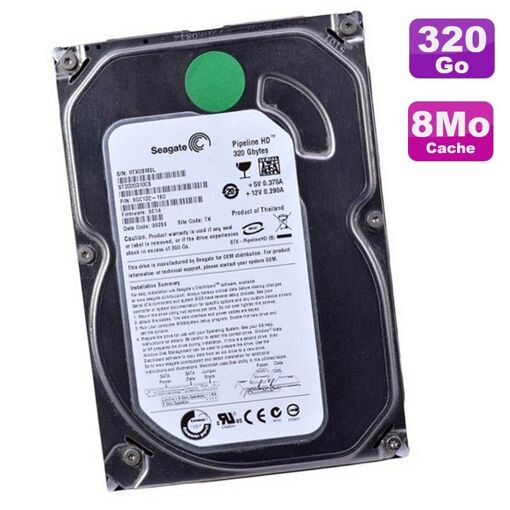 Seagate 320GB 3.5" SATA Hard Drive ST3320310CS 5900RPM 8MB