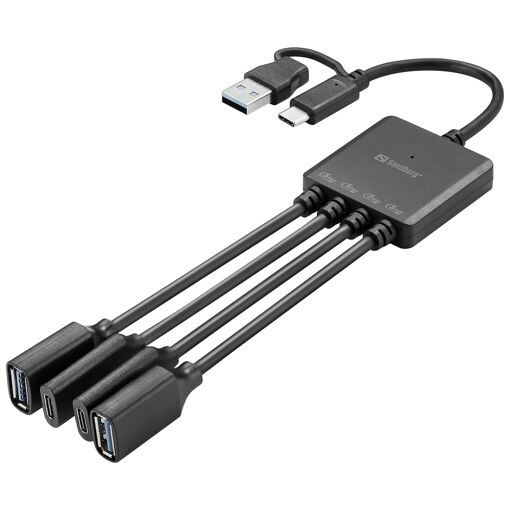 Adaptador y concentrador Sandberg USB 3.2 Gen 1 (3.1 Gen 1)