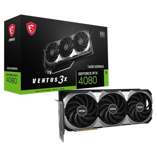 MSI VENTUS GeForce RTX 4080 16GB 3X E OC NVIDIA 16GB GDDR6X