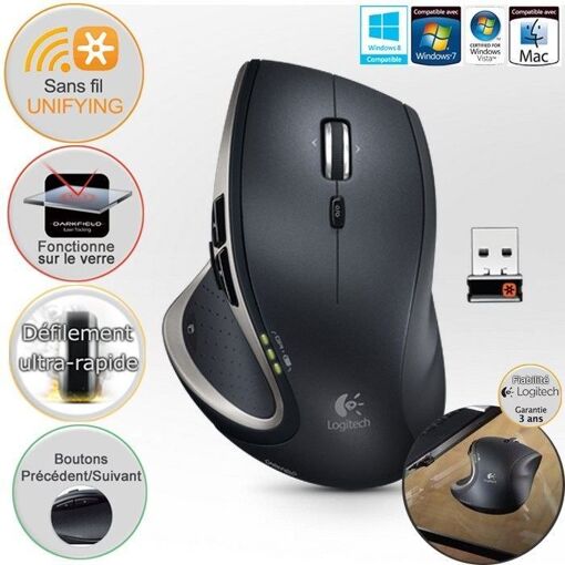Souris sans fil Logitech Performance MX à laser