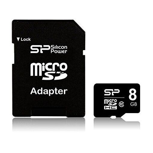Carte mémoire Silicon Power SP008GBSTHBU1V10SP microSD 8 Go Classe 4