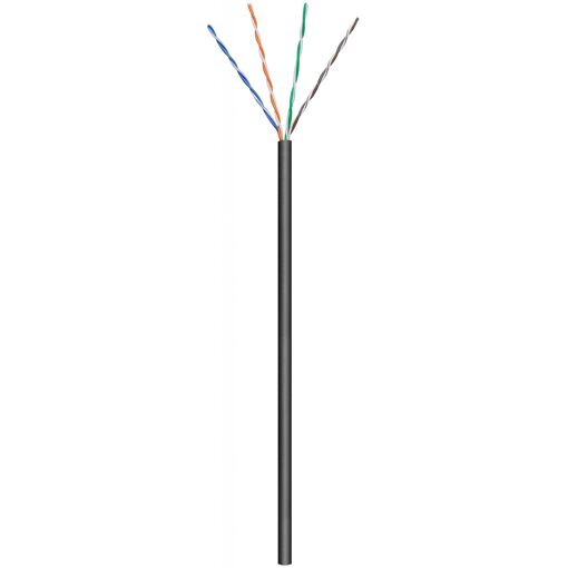 Cable UTP CAT 5e Sólido Negro (Goobay) - Wentronic