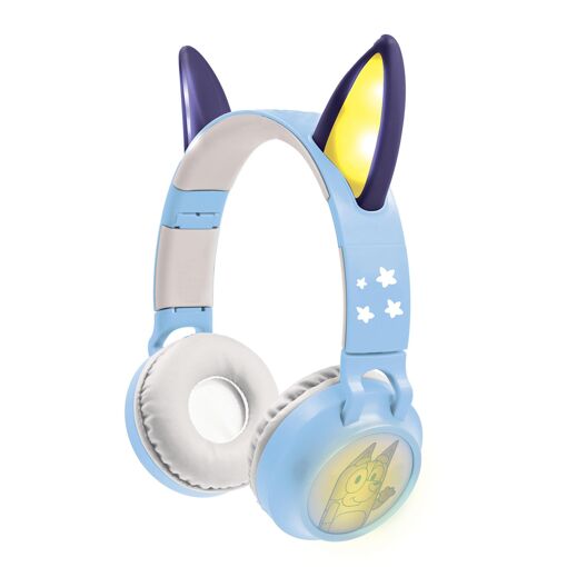 Lexibook Bright Blue Foldable Bluetooth & Wired Headset with Volume Limit