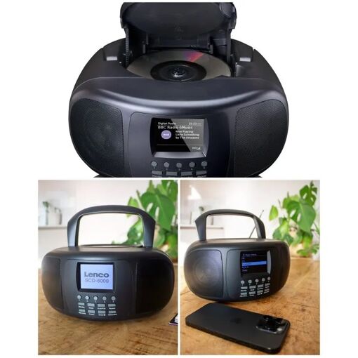 Radio portátil de internet Lenco SCD-6000BK