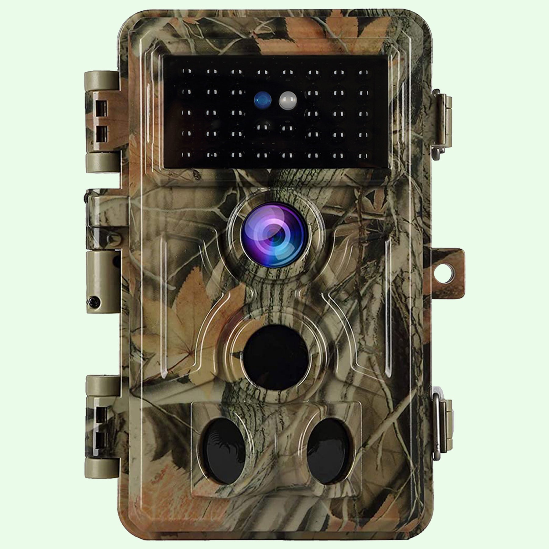 BlazeVideo 64MP Hunting Camera 1296P 940nm IR Night Vision, Waterproof IP66 Camera Trap with Password Protection | A262 Green