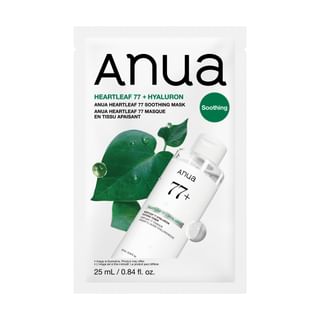 Máscara calmante Anua Heartleaf 77, 25 ml