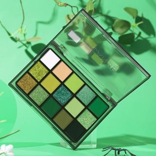 Paleta de sombras de ojos UCANBE Bosque Esmeralda 15 colores, 10,8 g