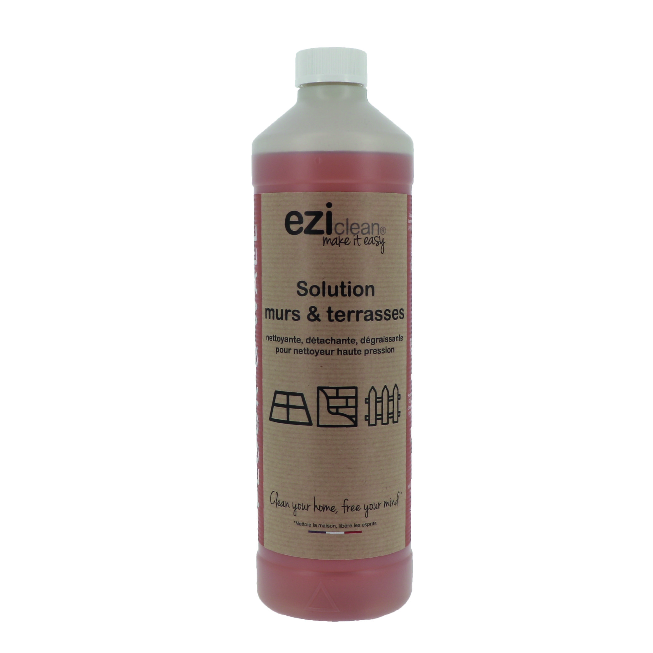 Solution mur et terrasse Eziclean® pour nettoyeur haute pression