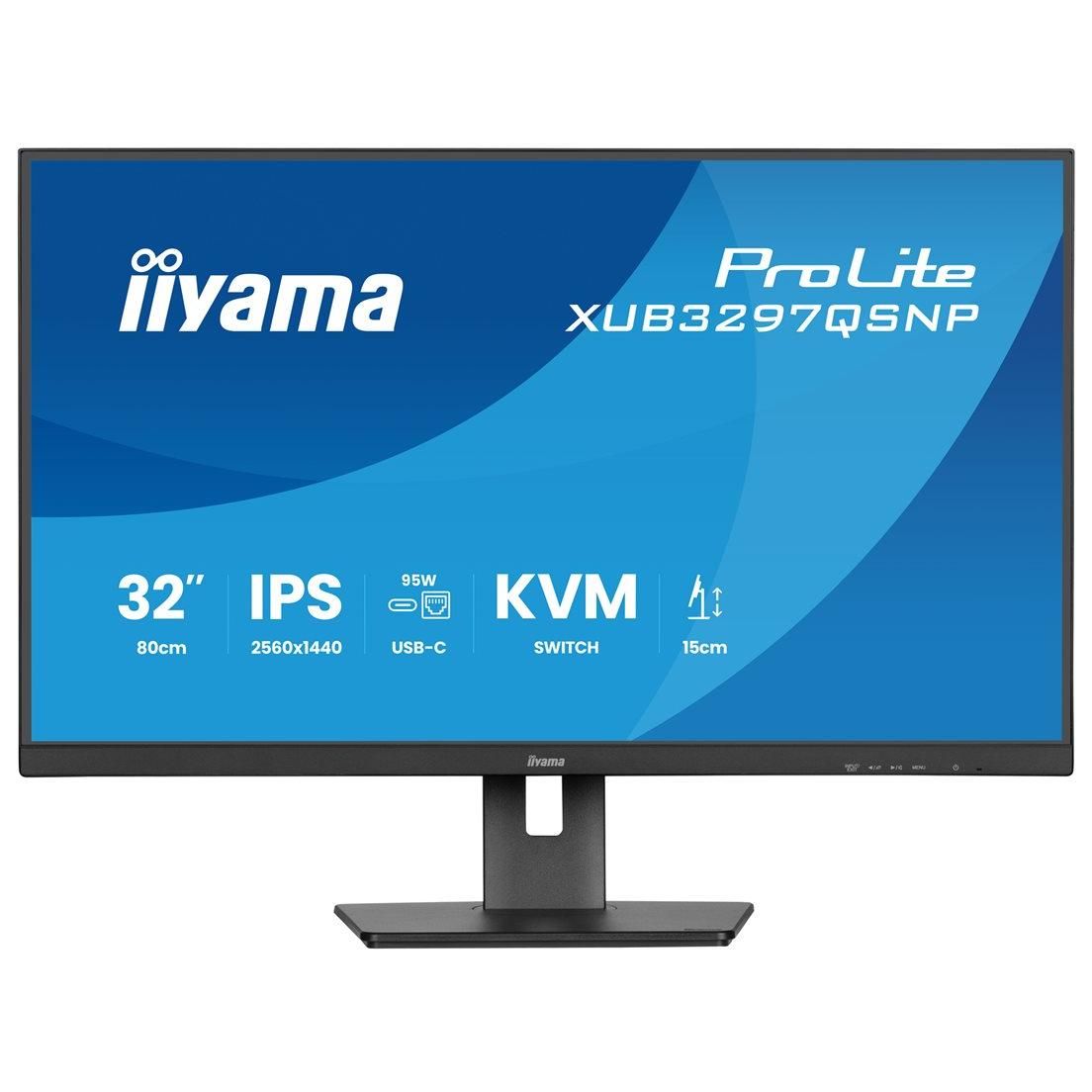 Monitor LED Iiyama ProLite XUB3297QSNP-B1 de 32 pulgadas QHD