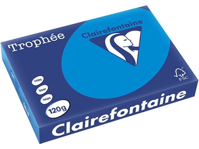 Clairefontaine Caribbean Blue A4 Colored Paper