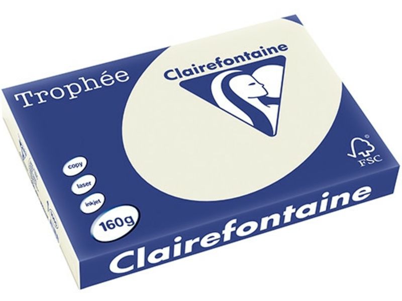 Papier coloré Clairefontaine A3, 160 g/m² (250 feuilles)