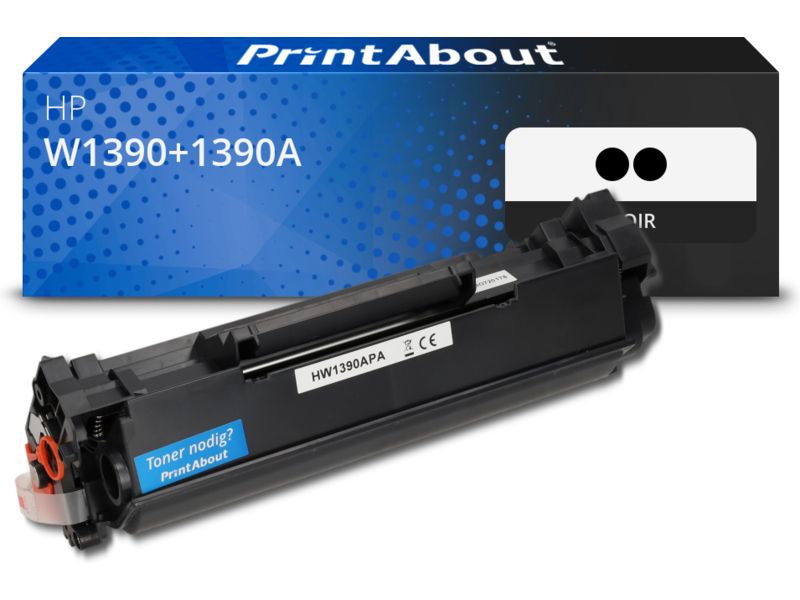PrintAbout Compatible HP Toner W1390+1390A (139A) - Black - Multipack