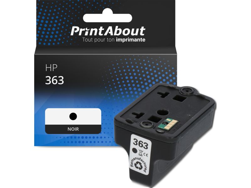 Cartucho de tinta PrintAbout compatible HP 363 - Negro (C8721EE)