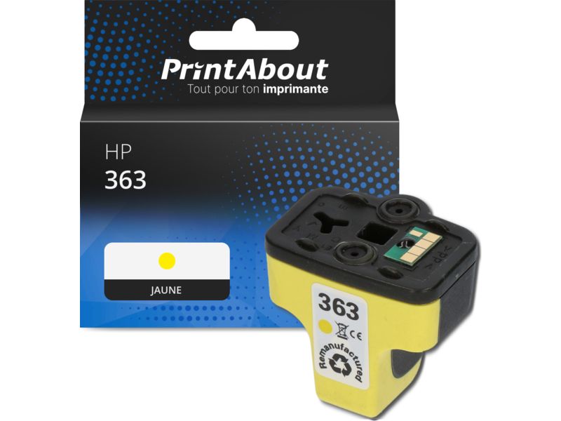 Cartucho compatible HP 363 PrintAbout - Amarillo (C8773EE)