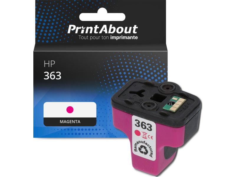 Cartucho compatible HP 363 - Magenta (C8772EE) PrintAbout