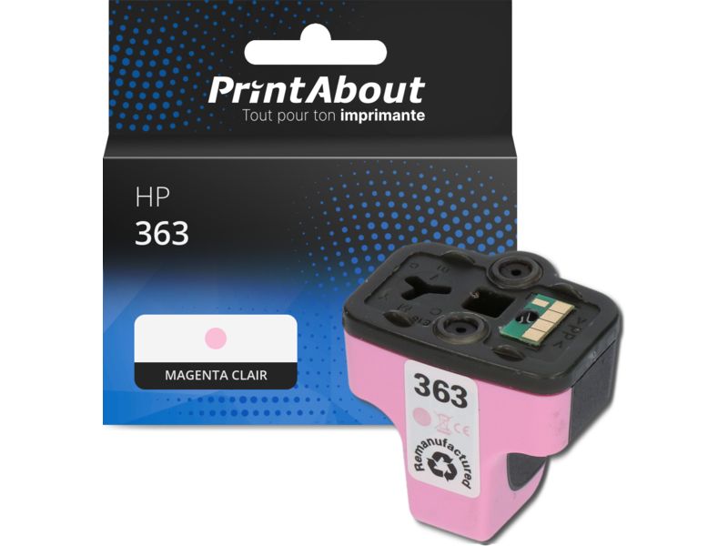 Cartucho compatible PrintAbout HP 363 - Magenta claro