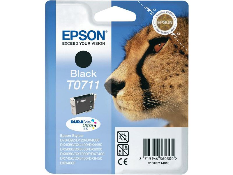 Epson T071 (C13T07114010) - Black - Ink Cartridge