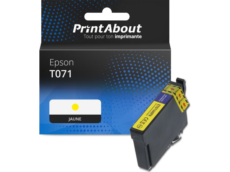 Cartouche compatible Epson T071 - Jaune